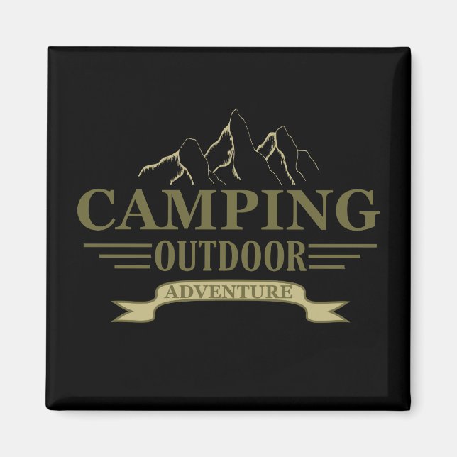 camping adventure magnet (Vorne)