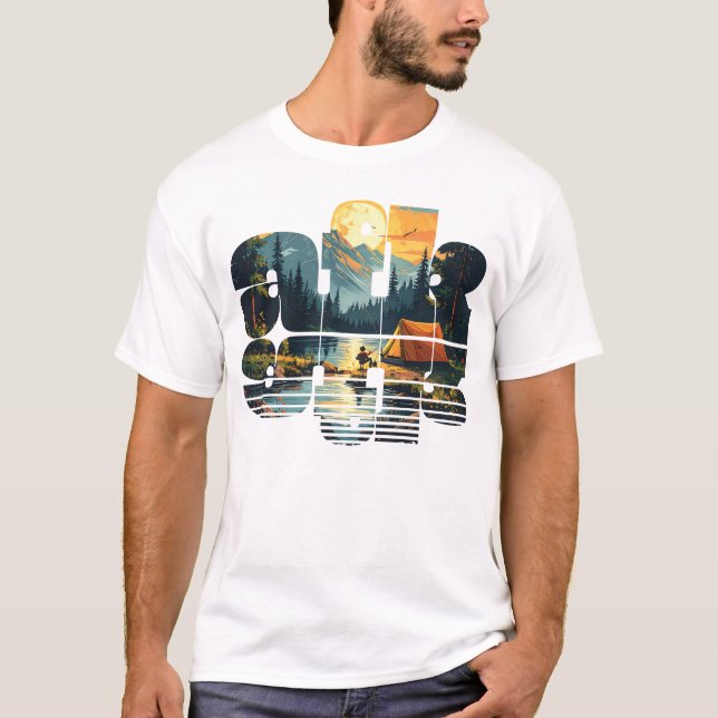 Camping afk Mens T-Shirt (Vorderseite)