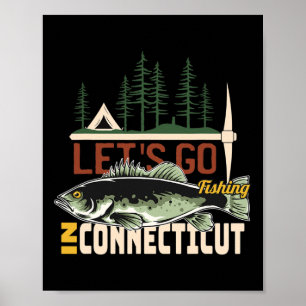 Camping Angeln in Connecticut - Natur Connecticu Poster