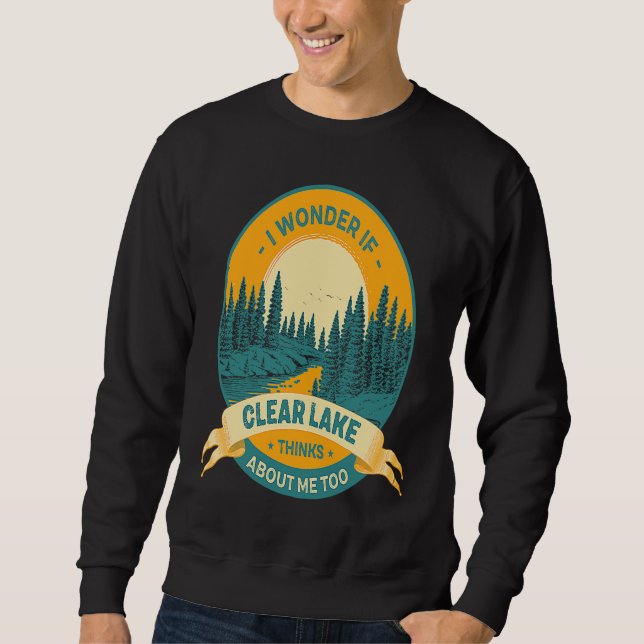 Camping Angeln Sweatshirt (Vorderseite)