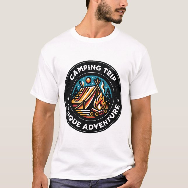 Camping Ausflug Jugend Abenteuer T-Shirt (Vorderseite)