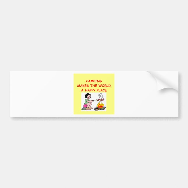 Camping Autoaufkleber (Vorne)