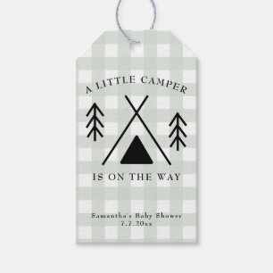 Camping-Baby-Party Geschenkanhänger
