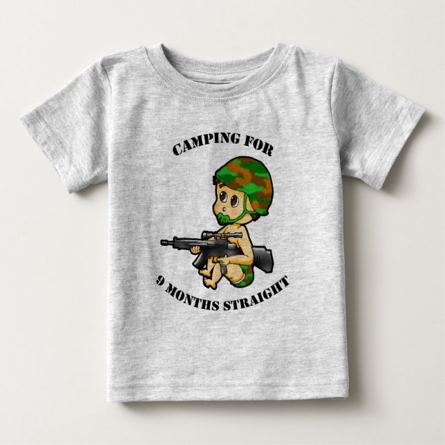Camping Baby Säugling Anzug Baby T-shirt (Vorderseite)