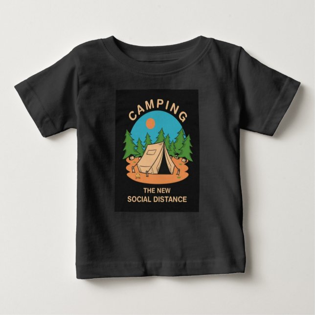 Camping Baby T-shirt (Vorderseite)