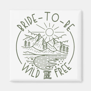 Camping Bachelorette Par Magnet