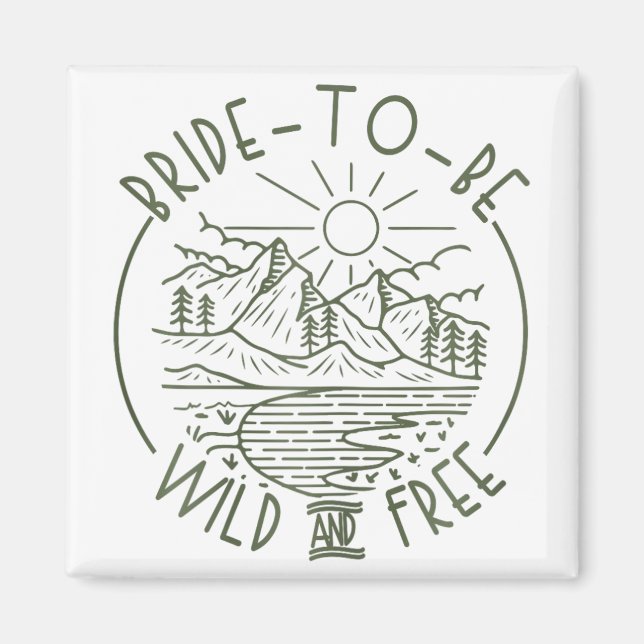 Camping Bachelorette Par Magnet (Vorne)