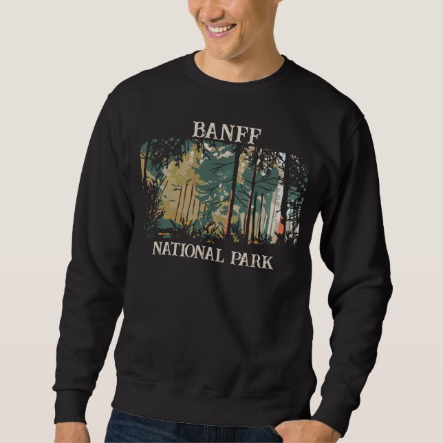 Camping Banff National Park Canada Sweatshirt (Vorderseite)