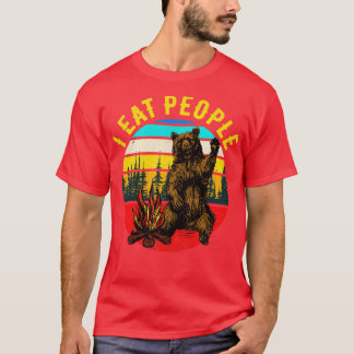 Camping Bär Wandern Funny Camper Geschenk T-Shirt