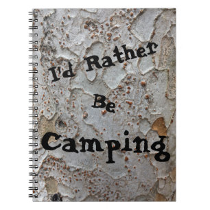 Camping Baum Starke Natur Foto rustikal Notizblock
