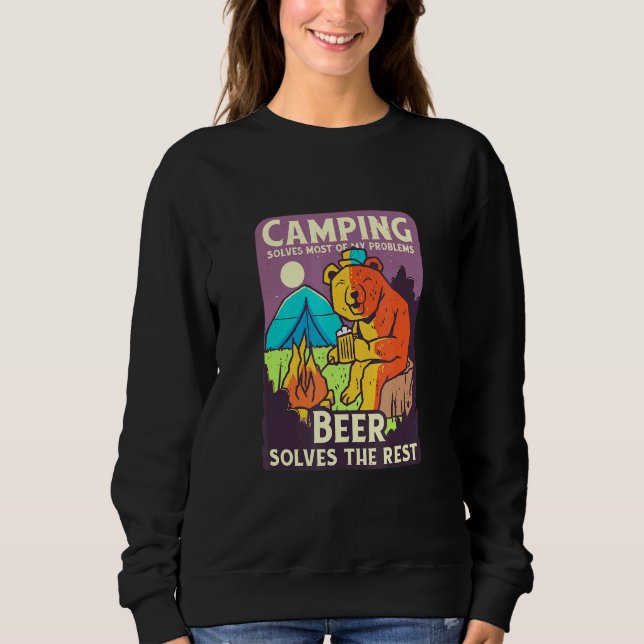 Camping Beer Sweatshirt (Vorderseite)