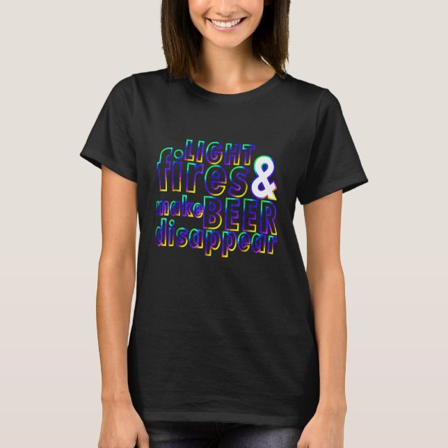 Camping Bekleidung Männer Frauen Camper Kleidung T-Shirt (Vorderseite)