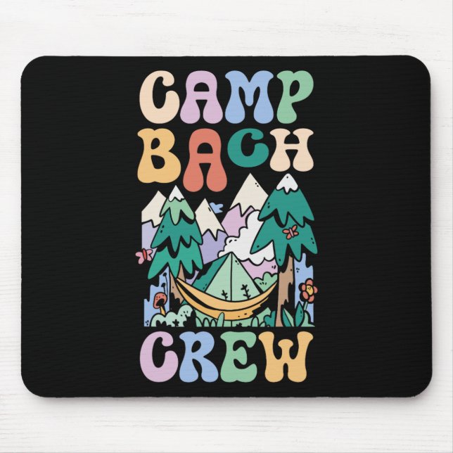 Camping Brautparty Camp Bachelorette Camp Bach C Mousepad (Vorne)