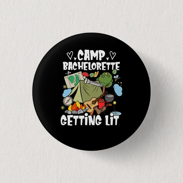 Camping Bridal Camp Bachelorette Erreichbarkeit Br Button (Vorderseite)