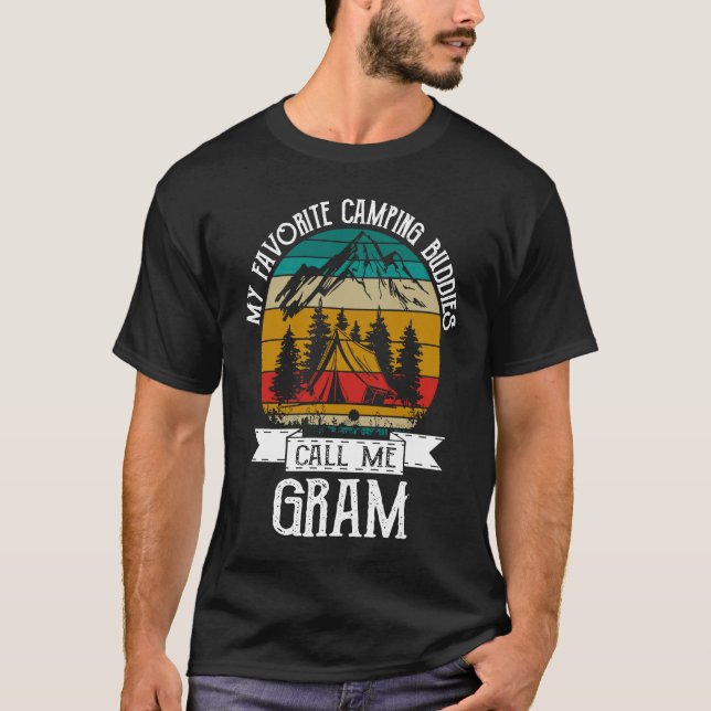 Camping Buddies Call Me Camping Gram Camper T-Shirt (Vorderseite)