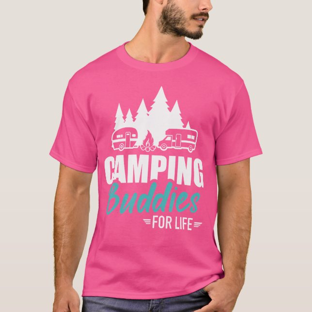 Camping Buddies für Wohnwagen Anhänger RV T-Shirt (Vorderseite)