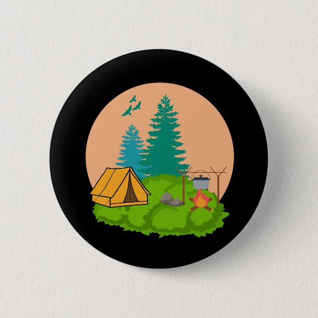 Camping Button (Vorderseite)