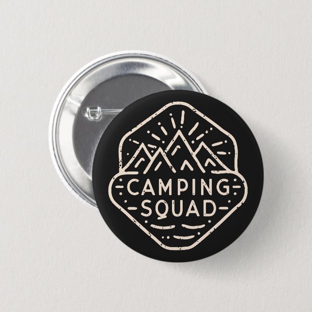 Camping Camp Squad Adventure Buddy Button (Vorne & Hinten)