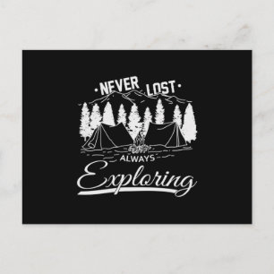 Camping Camper Campingplatz Funny Gift Idee Postkarte
