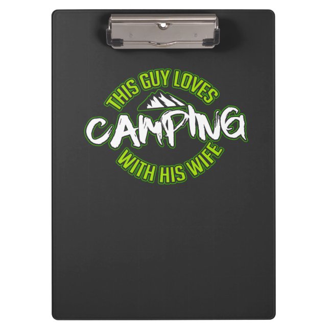Camping Camper-Geschenk Klemmbrett (Vorderseite)