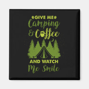 Camping Camper Kaffeegenuss Magnet