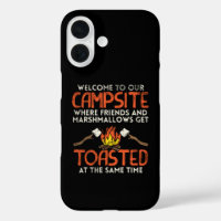 Camping Campfire und Marshmallows