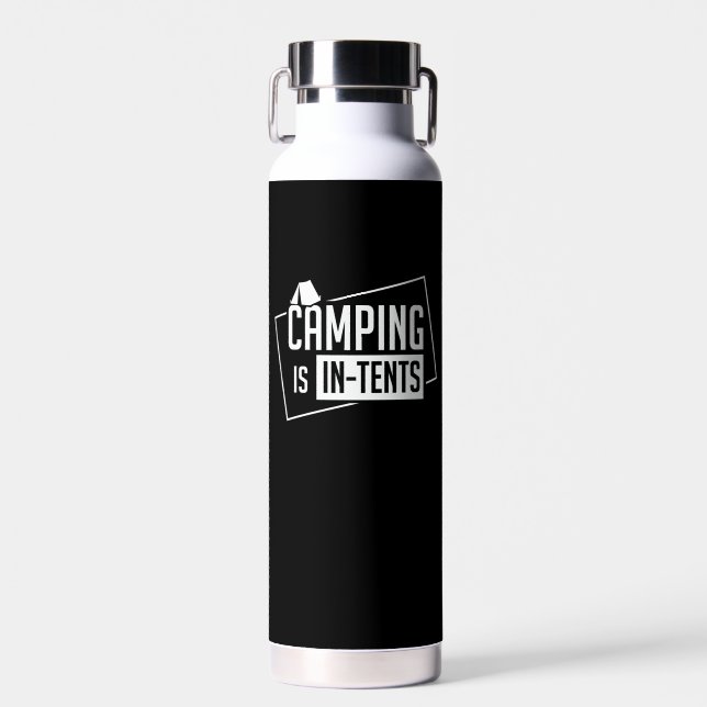 Camping - Camping in Zehnteln Trinkflasche (Vorne)