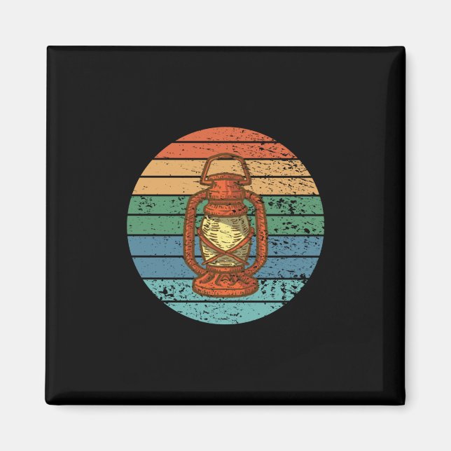 Camping - Camping Lantern Magnet (Vorne)