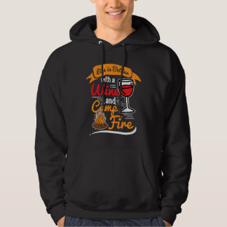 Camping Campingplatz Lebensgefähre Campfeuer Außen Hoodie