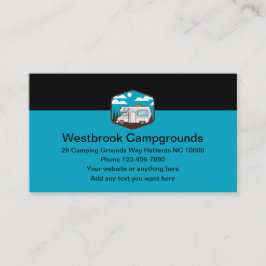 Camping Campings Moderne Visitenkarten Visitenkarte