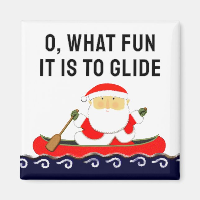 Camping Canoe Kayak Kleine Geschenk Magnet (Vorne)