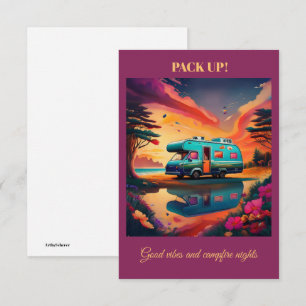 Camping Card: Outdoor Adventure Note Card Dankeskarte