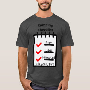 Camping-Checkliste T-Shirt