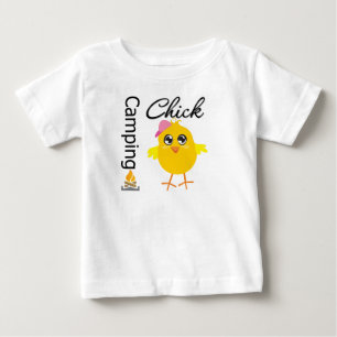 Camping Chick Baby T-shirt