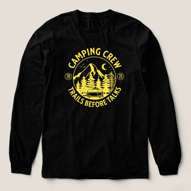 Camping Crew 2025 Camper Tri-Blend Shirt (Design Vorderseite)