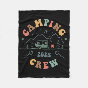 Camping-Crew 2025 Camping-Trip 2025 Passende Crew Fleecedecke