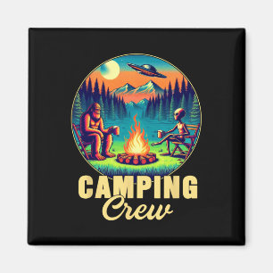 Camping-Crew-Camper-Trinkteam Lustiger Bigfoot Al Magnet