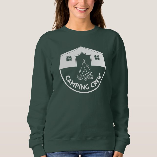 Camping Crew Cool Camp Liebhaber Design Sweatshirt (Vorderseite)
