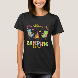 Camping-Crew Familie Freunde Mädchen Kinder Sommer T-Shirt