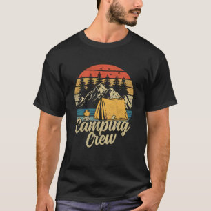 Camping Crew Familie Outdoor Sunset Summer Camp T-Shirt
