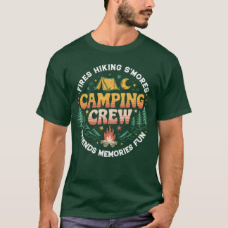 Camping-Crew Familie passende Gruppe Freunde Männe T-Shirt