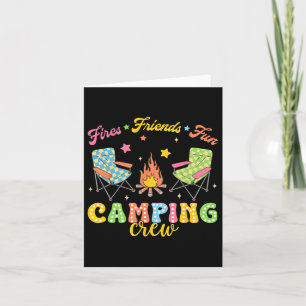 Camping Crew Familienfreunde Girls Kinder Sommerwo Karte
