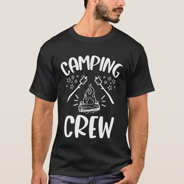 Camping Crew  Family Camping Trip Smores I Camp No T-Shirt (Vorderseite)