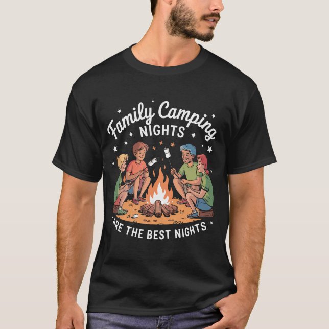 Camping Crew - Funny Campfire Group T-Shirt (Vorderseite)
