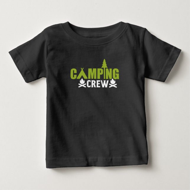 Camping Crew Kids Camping-Shirt Baby T-shirt (Vorderseite)