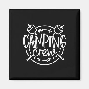 Camping-Crew Lagerfeuer Sommercamp Urlaub Familie Magnet