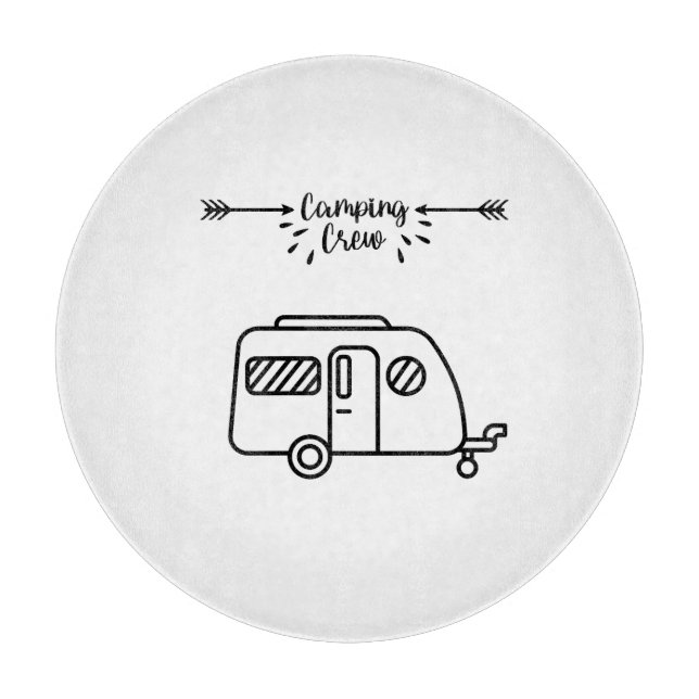 Camping crew schneidebrett (Vorderseite)