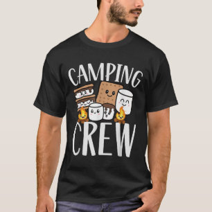 Camping-Crew Smore Lagerfeuer-Gruppe-Squad-Team Ki T-Shirt