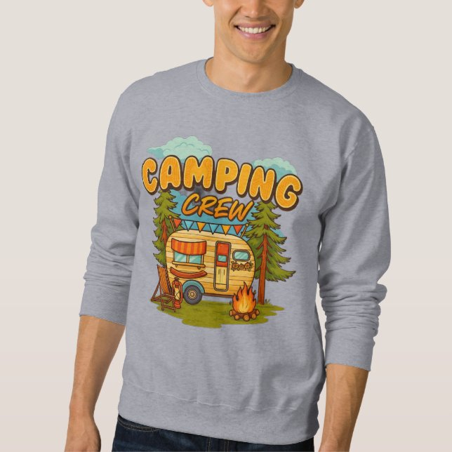 Camping Crew Sweatshirt (Vorderseite)
