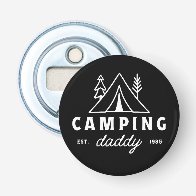 Camping dad camper daddy funny father flaschenöffner (Vorderseite)